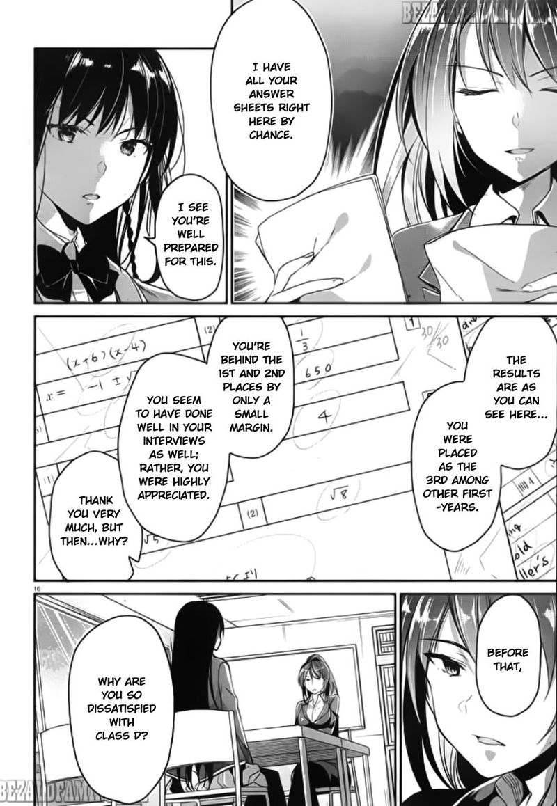 Classroom Of The Elite Chapter 5 - Page
